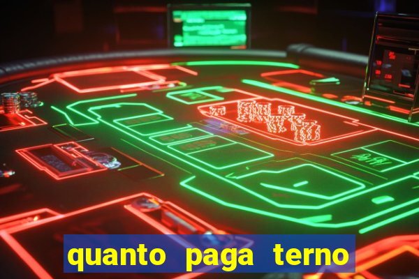 quanto paga terno da loteria federal